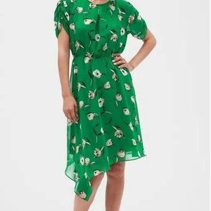 NWT Green Floral Dress - Size 2 Petite
